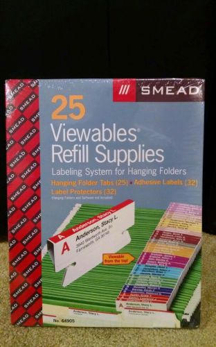 Smead 64905 Viewables Labeling System Supplies Refills - Pk of 25