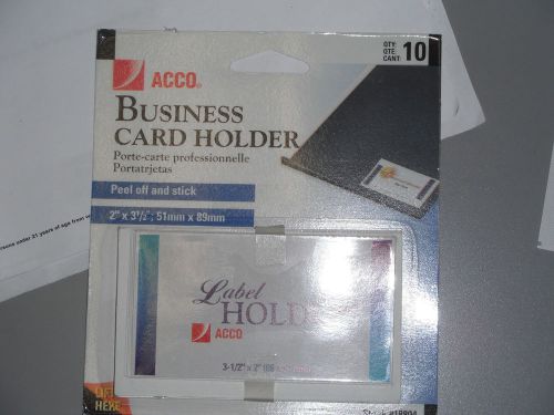ACCO Label Holders 3.5&#034; x 2&#034; (89 x 51mm) ref 18804 10 per sale