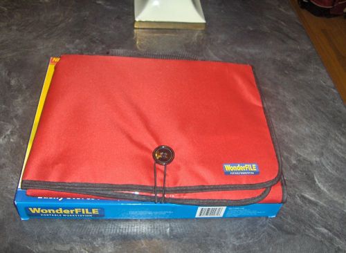 wonderfile portable workstation red/box opened, never used