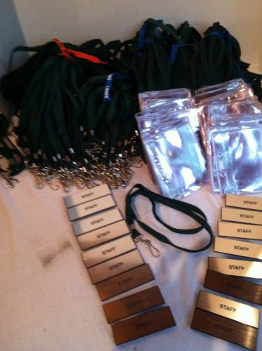 181 Plastic ID Badges and 178 Lanyards