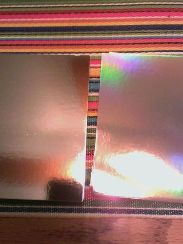 Shiny silver 4 x 6 card stock