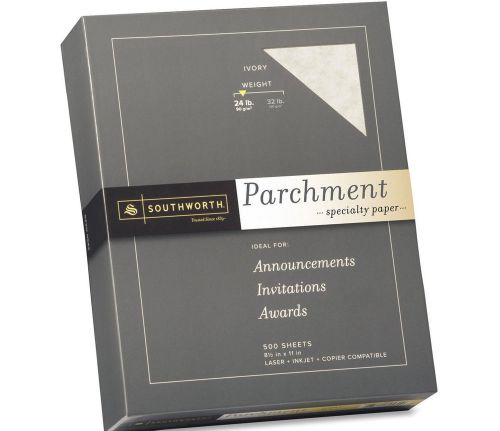 Southworth Fine Parchment Multipurpose Paper 24 lb Ivory 500 Count FREE SHIPPING