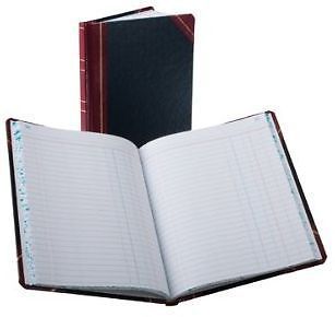 Boorum pease record/account book black/red er journal rule 9 5/8 x 7- 38150j for sale