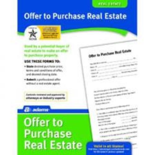 Offer To Purchase Real Estate Legal Form