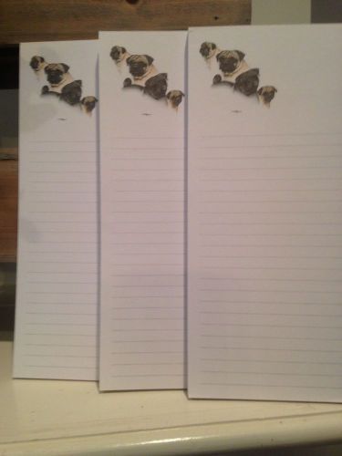 3 List 50 Page Pads Pugs.