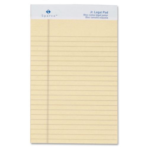 Sparco Colored Jr. Legal Ruled Writing Pads - 50 Sheet - 16 Lb - Jr. (spr01069)