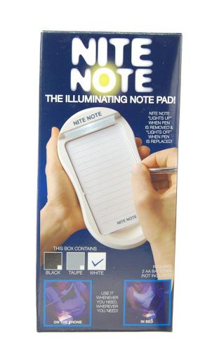 Nite Note Beside NotePad with Bonus 60 Pairs FREE Premium Earplugs White