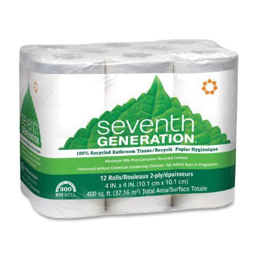 Seventh Generation 100% Recycled Bathroom Tissue - 2 Ply - 300 (sev13733)