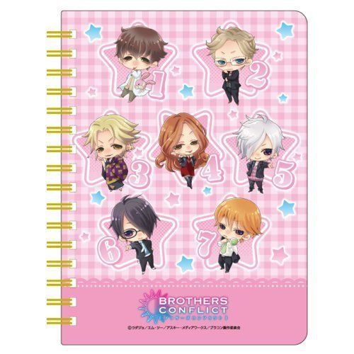 Notebook Brothers Conflict Pink Hisago Japan