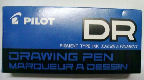 6 Pilot Drawing Pen SW-DR02 Black Pigment Type Ink Ball Point New