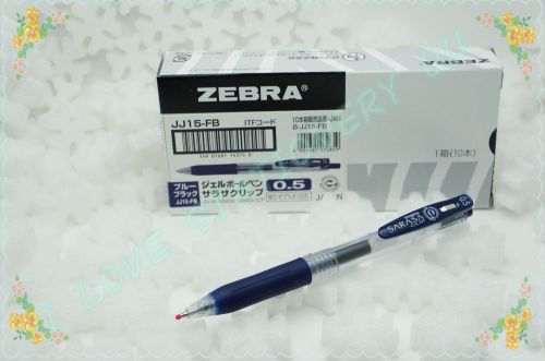 ZEBRA SARASA JJ15 COLOR EASY CLIP GEL PEN 0.5mm 10 PIECE BOX (BLUE BLACK)