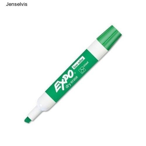Dry erase marker green expo low odor chisel tip white boards classrooms home 12 for sale