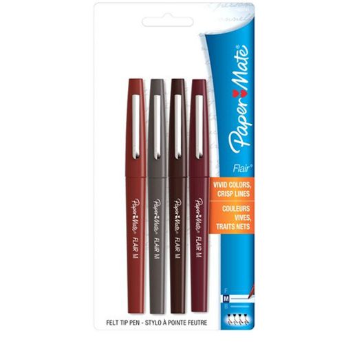 Paper Mate Flair Porous Point Pens 4 Assorted Colors 1860741