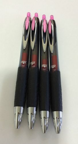 Uni-Ball- Signo 207  Pink  Gel- Medium point 35844 - 4 pens each