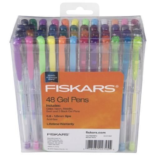 Fiskars Gel Pen 48-Piece Value Set (12-27457097J) New