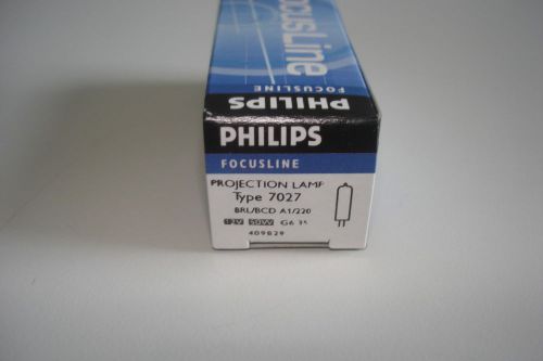 Phillips FocusLine Type 7027 12V 50W G6.35 Projection Bulb New in Box
