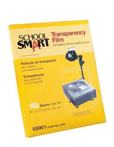 School Smart Copier Transparency Film without Sensing Strip - 8 1/2 x 11 inches