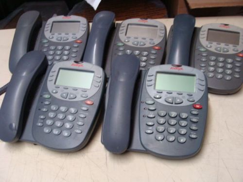 LOT OF 5x *  Avaya 4610SW IP Business Phones w/ Handsets