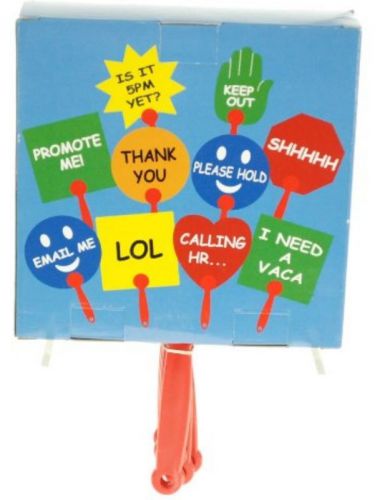 Nib office raves 10 hand-held signs, 20 sentiments to silently express yourself! for sale