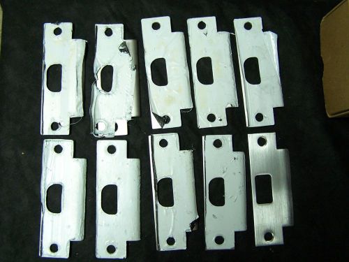 10 brass with stainless steel mortise lock strike plates door hardware for sale