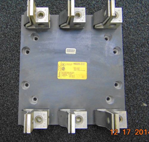 BUSS H60200-3CR, Cooper Standard, 3 Pole 200A /600V Fuse Block