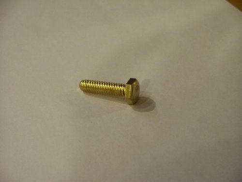 Brass hex head cap screws bolts 1/4-20 X 1&#034; Qty 100
