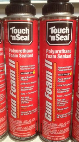 Touchnseal gun foam ii fire blocking 6 - 24oz can fireblock polyurethane sealant for sale