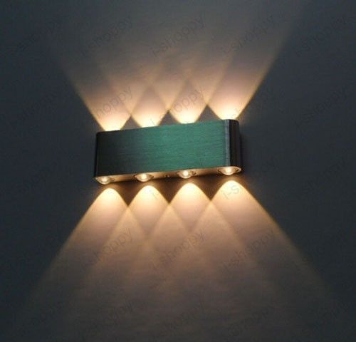 8W LED Wall Sconce Kit Light Lobby Vestibule Porch Hall Fixture Lamp Warm White