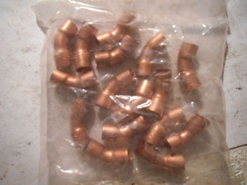Lot of (16)  copper fittings 1/4&#034; 45 degree sweat fitting copper pipe fitting for sale
