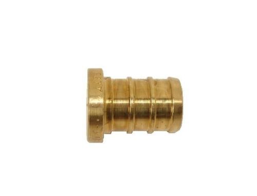 1&#034; pex end plug - brass crimp fitting - lead free - everflow for sale