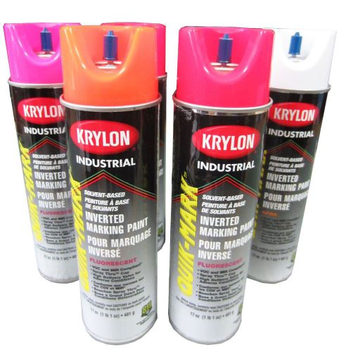 Krylon Quik-Mark Solvent-Based Inverted Marking Paint (Case of 12 cans)