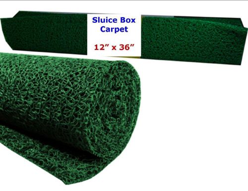 Miners Moss 12&#034; x 36&#034; Gold Pan Panning Mining Sluice Box Matting Mat GREEN FLE