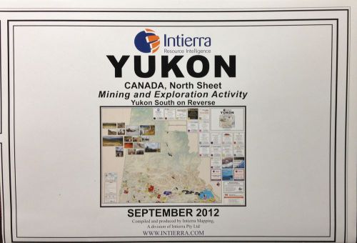 MINING MAP - YUKON, CANADA  (GOLD, SILVER)  2012