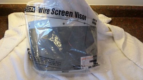 Msa wire screen visor #457409 aluminum edge 20 mesh 8&#034;x17.5&#034; new for sale