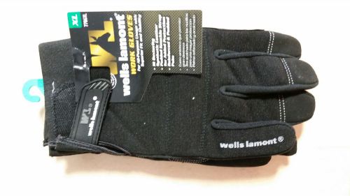 Wells Lamont Work Gloves XL 7706XL Black  -Brand New!!-  Free Shipping!!