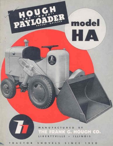 1949 ? Hough Model HA Payloader Brochure Libertyville Illinois wu5633