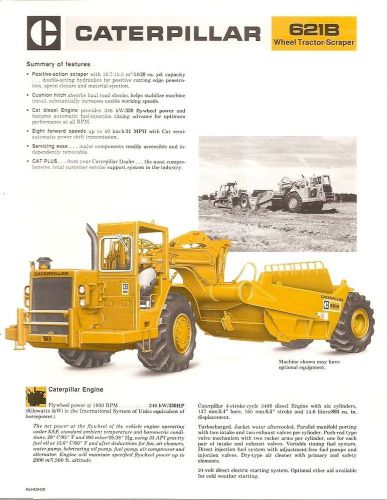 Equipment Brochure - Caterpillar - 621B - Wheel Tractor Scraper - 1980 (EB617)