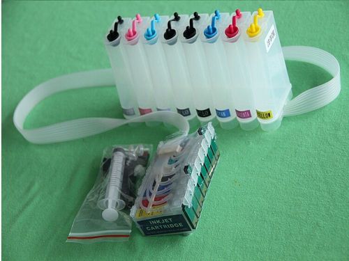 Refillable Ink Supply System (CISS)  for Epson Photo R2880 + 8color x100ml Inks