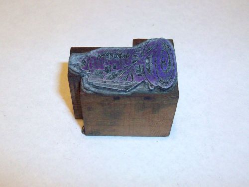 VINTAGE PRINTERS BLOCKS TRANSMISSION CAR PART