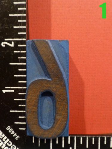 Wood Type Number - YOUR CHOICE: 6 7 7 8 8 9 Decimal Point- 2 inch Printers Block