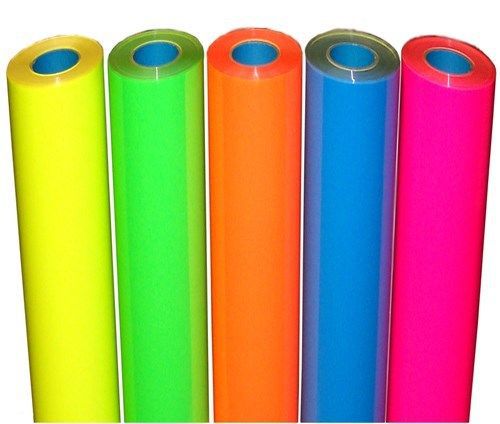 5rolls pack 20”x3ft Heat Transfer PU Vinyl, choice of 7 neon colors/gold/silver