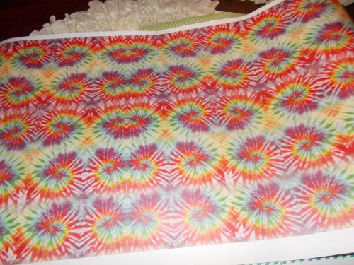 Heat transfer vinyl custom cut tie dye 3 1/2 yards 15 inches wide on roll for sale