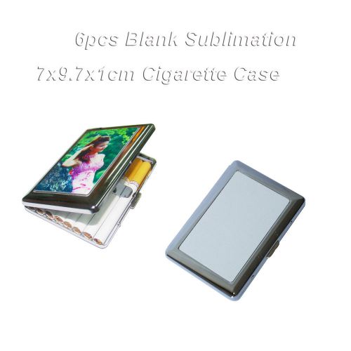 6pcs blank sublimation cigarette case heat press transfer print personal gifts for sale