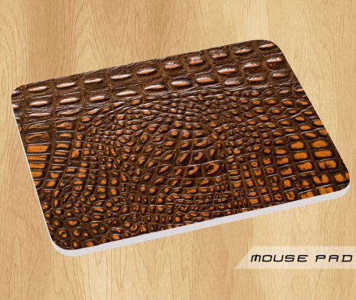 Browntan Alligator Printed Mouse Pad Mat Mousepad Hot Gift