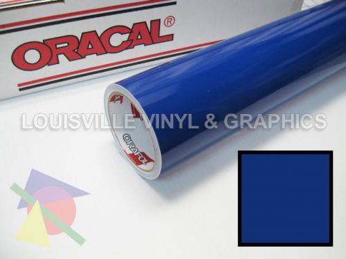 1 roll 24&#034; x 5 yds king blue oracal 651 sign &amp; graphics cutting vinyl for sale