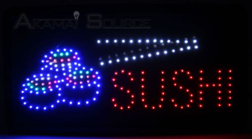 19x10x1 LED SUSHI Sign For Fish Resturant Business Store Fish Shop Retail Signs