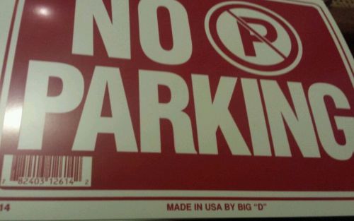 Lot of signs 34 flexible plastic no parking  sign 12&#034;x9&#034; Made in Usa free shipn