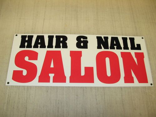 HAIR &amp; NAIL SALON Banner Sign NEW XL Extra Large 4 Barber Shop Beauty Supply Tip