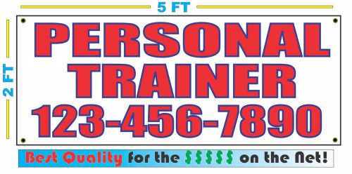 PERSONAL TRAINER w CUSTOM PHONE Banner Sign NEW Best Quality for the $