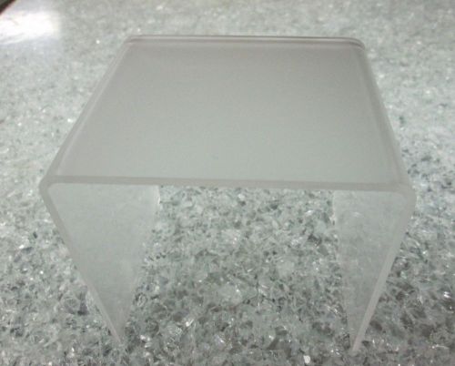 Quantity 100 Frosted Acrylic Risers P95  1/8&#034; 5&#034; x5&#034; x5&#034;